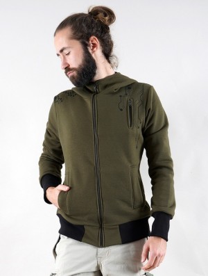 Toonzshop Aegnor Core Zipped Hoodie Miesten Huppari Vihreä | 1327ZIOKW