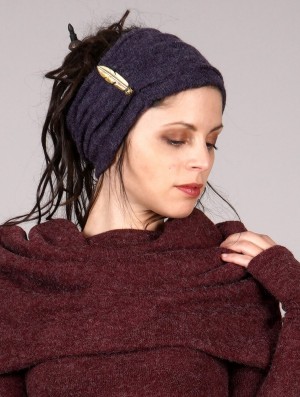 Toonzshop Aikköoz Feathered Headband Naisten Hatut Violetit | 2394FGDZJ