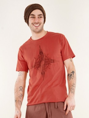Toonzshop Amun Circuit Short Sleeves T-shirt Miesten T-Paita Rusty | 1204TMPSB