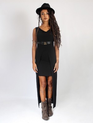 Toonzshop Azeälya Long Dress Naisten Mekko Mustat | 4703YQFSL