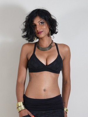 Toonzshop B-ra Drop Printed Bra Naisten Rintaliivit Mustat | 6835NFILR