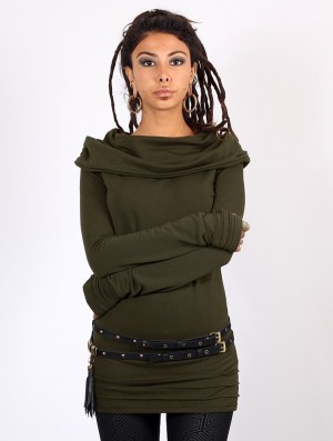 Toonzshop Chryzalide Sweater Naisten Villapaita Vihreä | 5372BAXTK