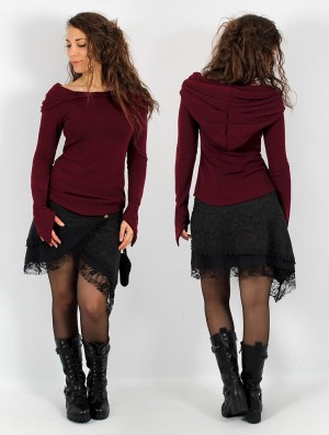 Toonzshop Karmäa Pullover Naisten Villapusero Wine | 1374OETWP
