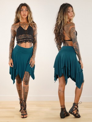 Toonzshop Manoï 2 In 1 Skirt Top Naisten Hame Sininen | 4798MBQGK