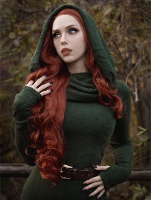 Toonzshop Mantra Big Collar Sweater Naisten Villapaita Vihreä | 8396GFOYU