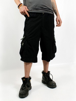 Toonzshop Molecule Cargo Shorts 45020 Miesten Shortsit Mustat | 3974RTEYZ