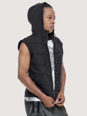 Toonzshop Moli Sleeveless Jacket Miesten Takit Mustat | 2918UKGYC