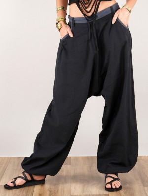 Toonzshop Niharika Gender Neutral Sarouel Pants Naisten Housut Mustat | 3614DHPEO
