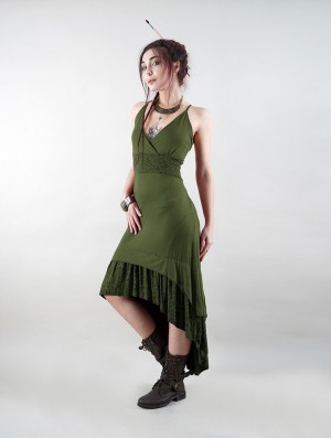 Toonzshop Nuria Midi Dress Naisten Mekko Vihreä | 4517PDNFM