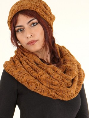 Toonzshop Oöna Crochet Snood Scarf Naisten Huivi Rusty | 8967NOSJK
