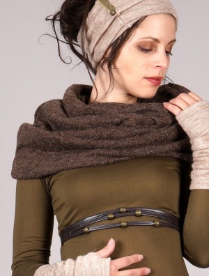 Toonzshop Oöna Snood Scarf Naisten Huivi Ruskea | 0951MATBS