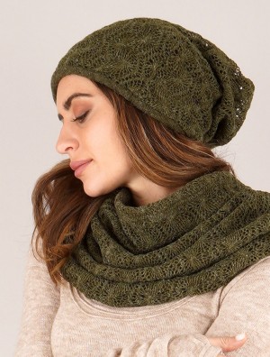 Toonzshop Sükk Crochet Dreadlocks Big Beanie Naisten Pipo Vihreä | 6279EXVUW