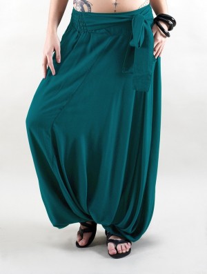 Toonzshop Tawneeh Gender Neutral Harem Pants Naisten Housut Sininen | 0427PMCDU