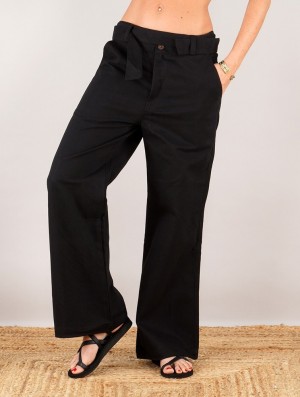 Toonzshop Tiloh Flared Loose Pants Naisten Housut Mustat | 3456FOPIB